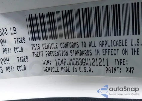 2016 Jeep Cherokee Altitude из США, поврежденный, VIN 1C4PJMCB3GW121211